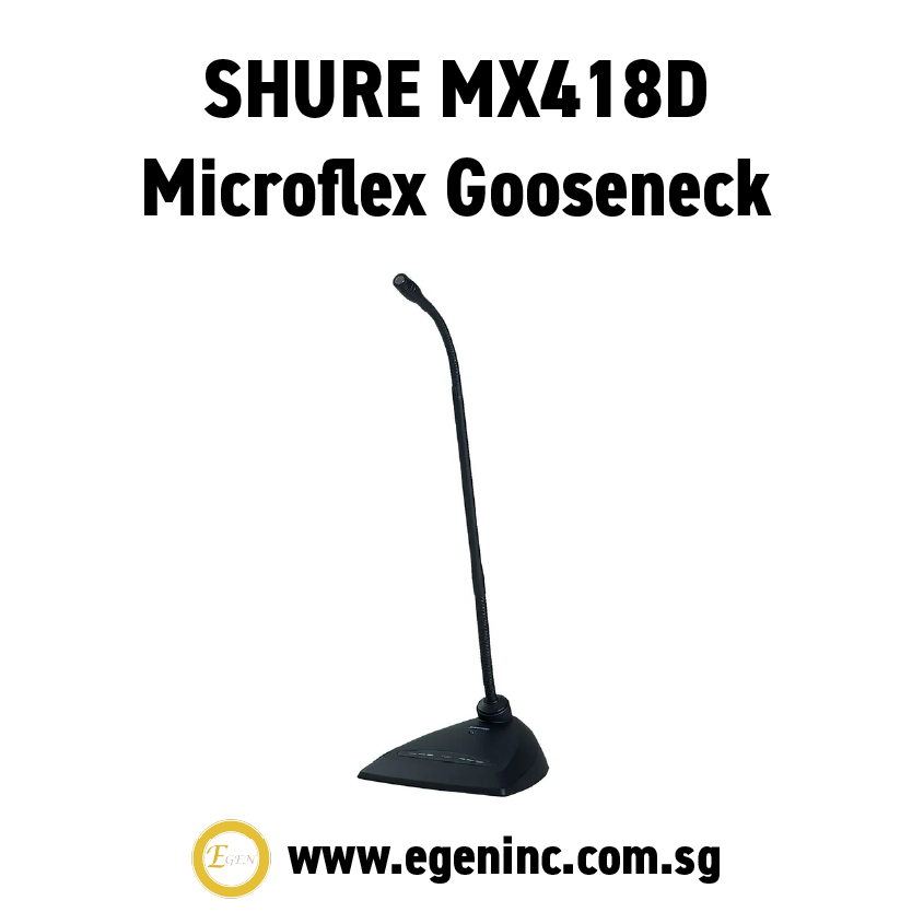 SHURE MX418D Microflex Gooseneck