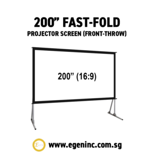 200" Fast-Fold Projector Screen (Front-Throw)