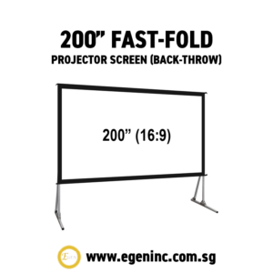 200" Fast-Fold Projector Screen (Back-Throw)